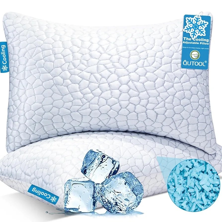 DreamyBlue Signature Bamboo Memory Foam Pillow - Ergonomic Support 2025