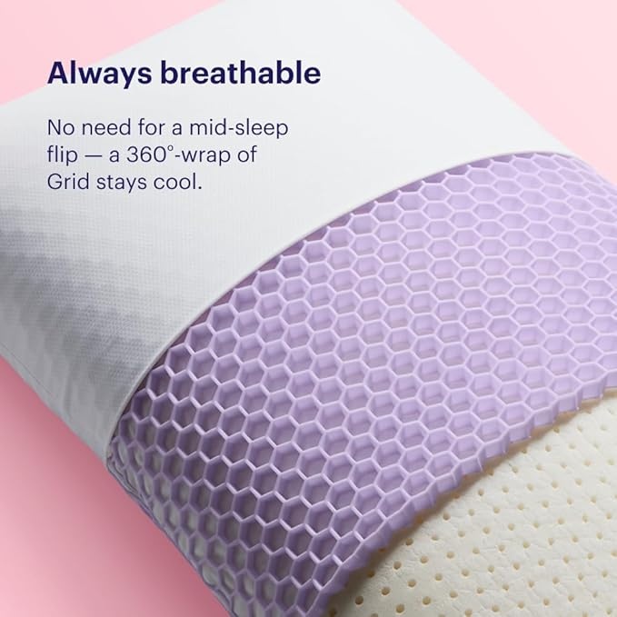 Purple Harmony cooling pillow with GelFlex Grid