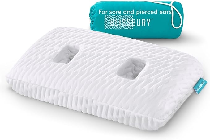 BLISSBURY Ear Pillow for Side Sleepers